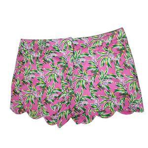 Crown & Ivy Shelby Pink Scalloped pink Shorts Size 16